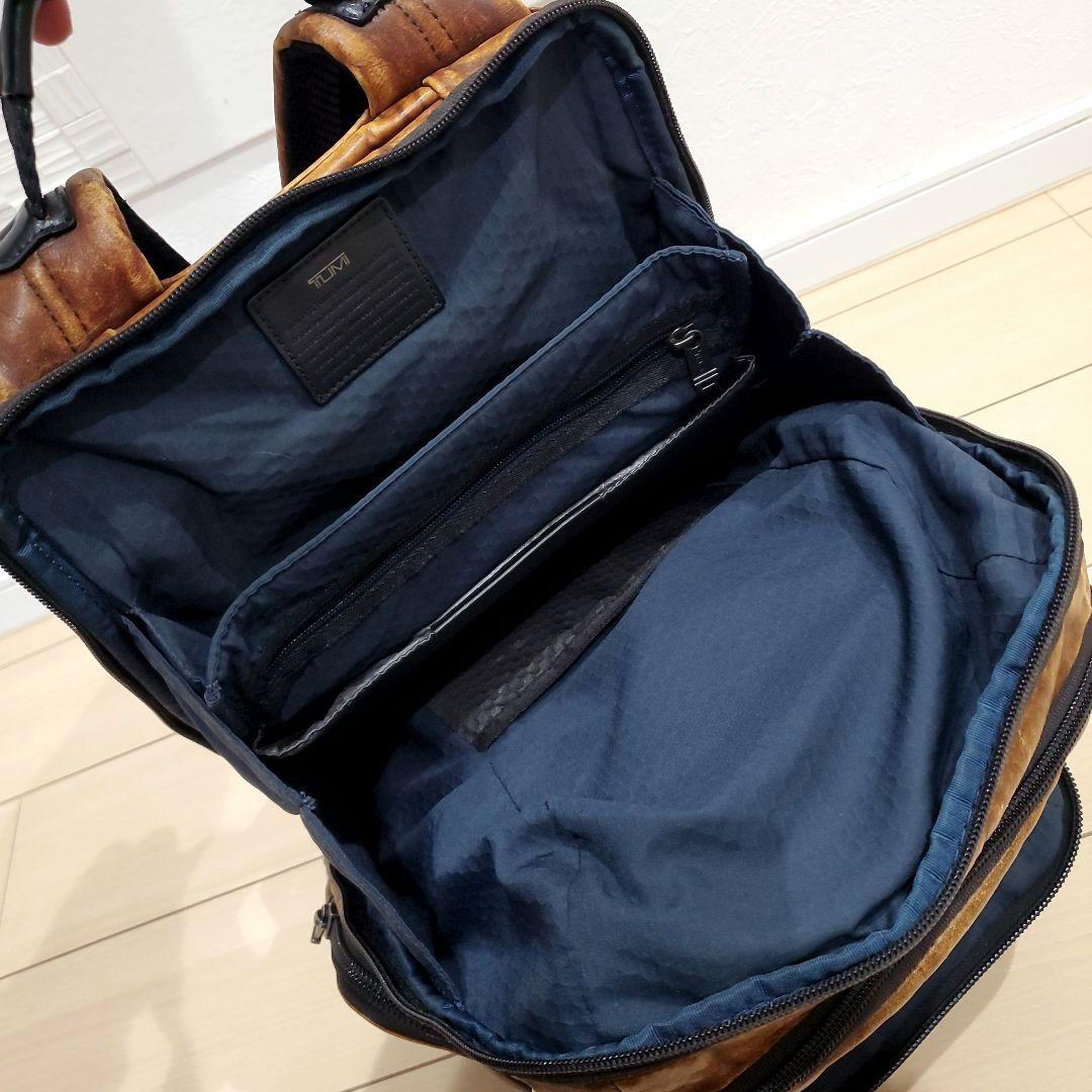 【希少カラー、本革】TUMI NORMAN BACKPACK ダークブラウン