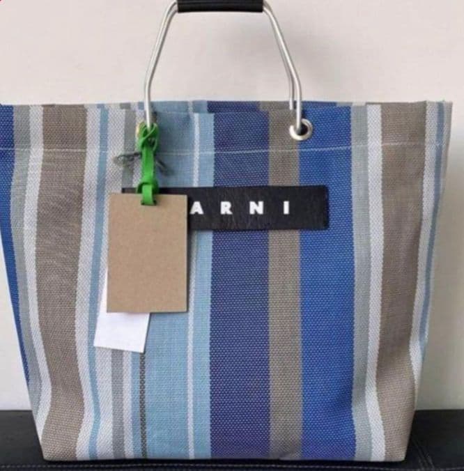 MARNI マルニマーケット ストライプトートバッグ 新品未使用品