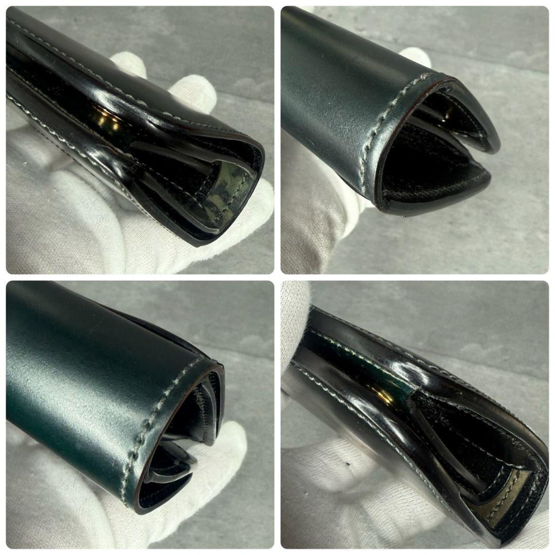 【幻の逸品】WILDSWANS シェルコードバン スタンプ CASA 折り財布