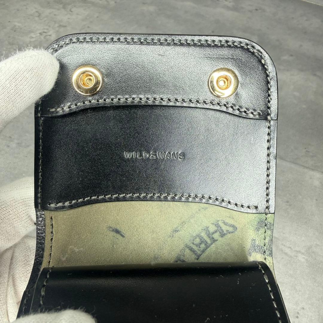 【幻の逸品】WILDSWANS シェルコードバン スタンプ CASA 折り財布