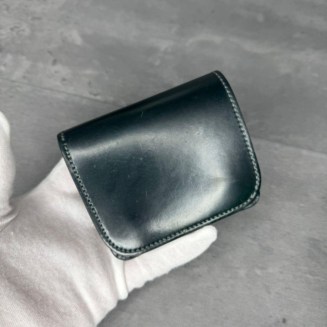 【幻の逸品】WILDSWANS シェルコードバン スタンプ CASA 折り財布