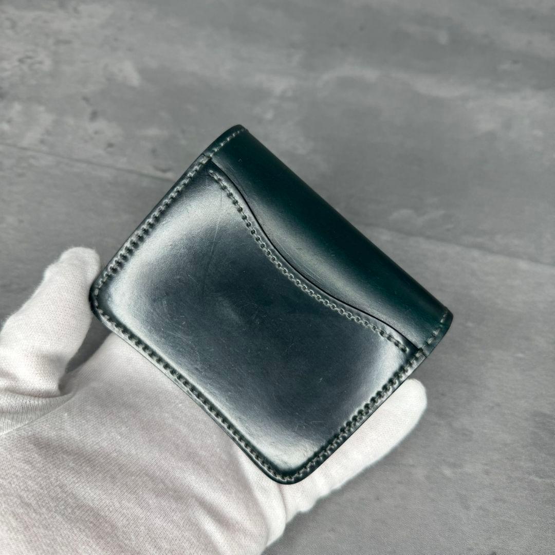 【幻の逸品】WILDSWANS シェルコードバン スタンプ CASA 折り財布