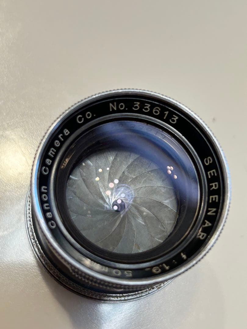 Canon Serenar 50mm f/1.9レンズ Lマウント L39