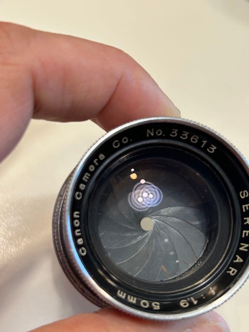 Canon Serenar 50mm f/1.9レンズ Lマウント L39