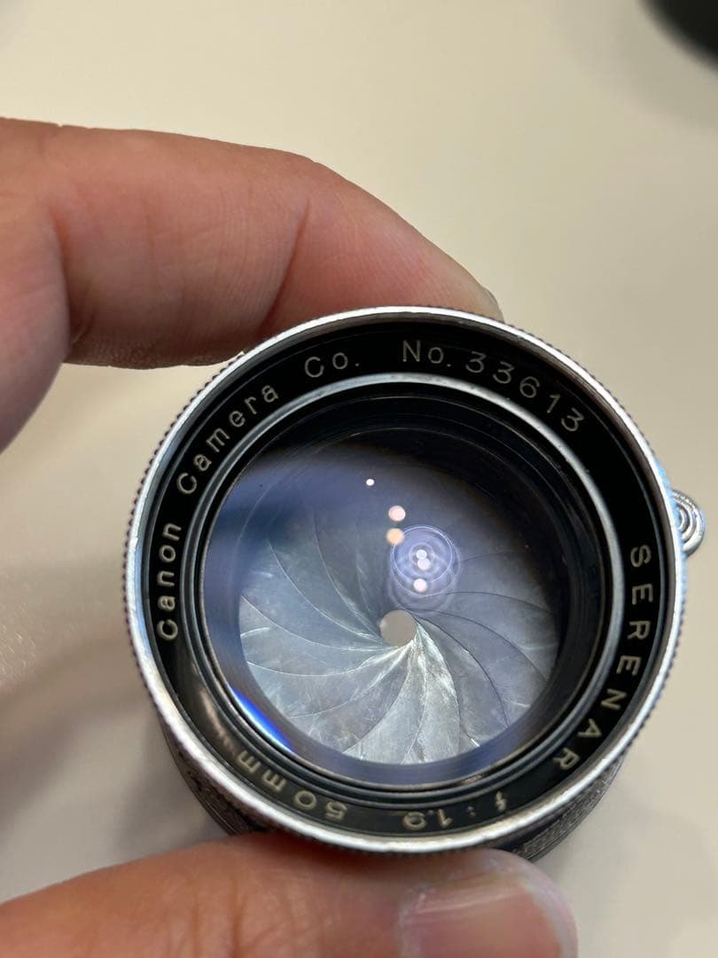 Canon Serenar 50mm f/1.9レンズ Lマウント L39