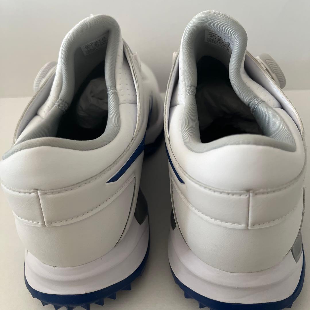 asics 新品未使用　ゴルフシューズ BOAシステム ホワイト/ブルー