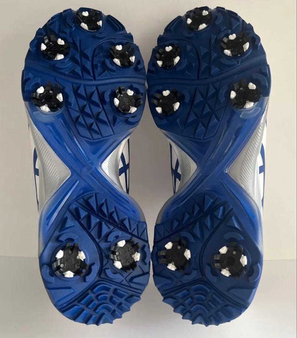 asics 新品未使用　ゴルフシューズ BOAシステム ホワイト/ブルー