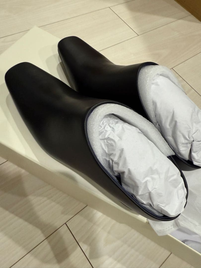 新品未使用_todayful Squaretoe Leather Sabot