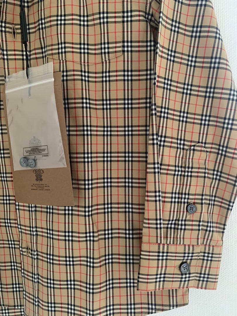 『新品・未使用』BURBERRY チェック柄 長袖シャツ