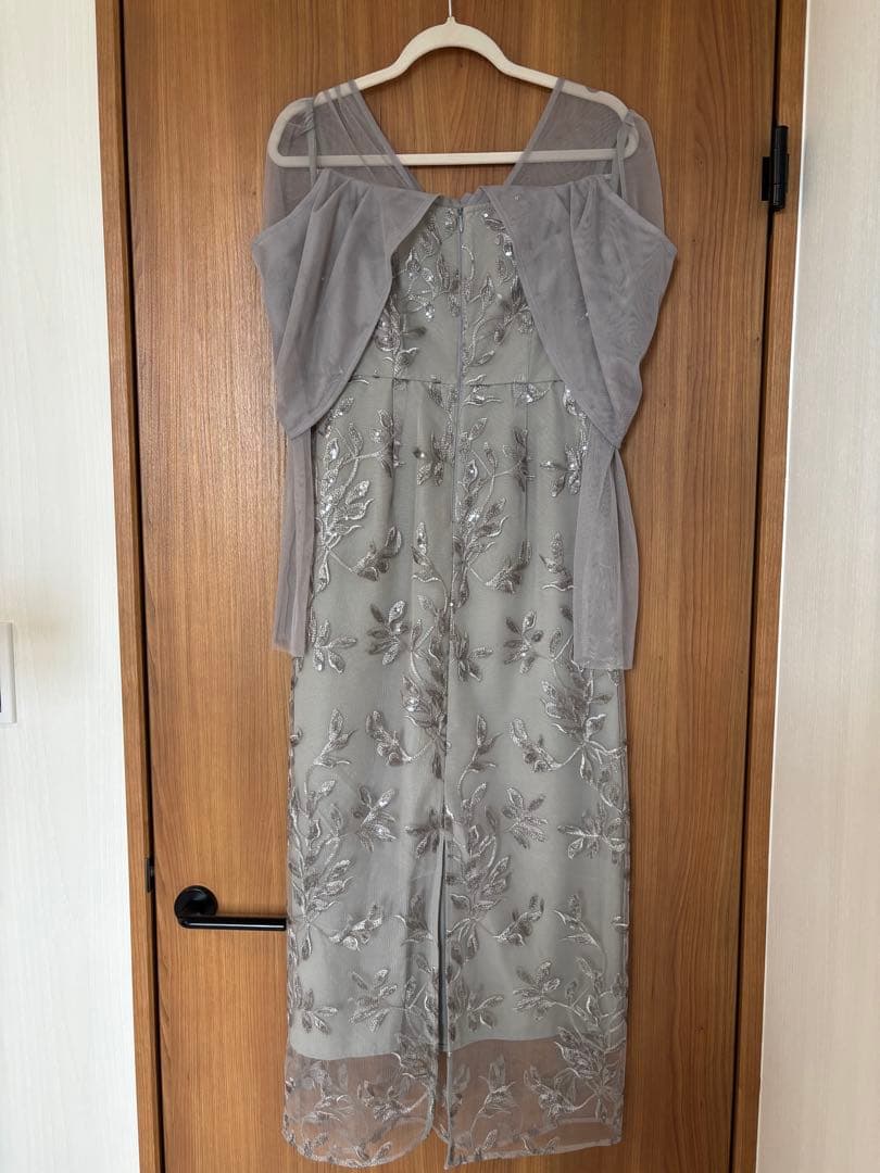 LEJA チュールロングスリーブリーフIラインワンピースドレス