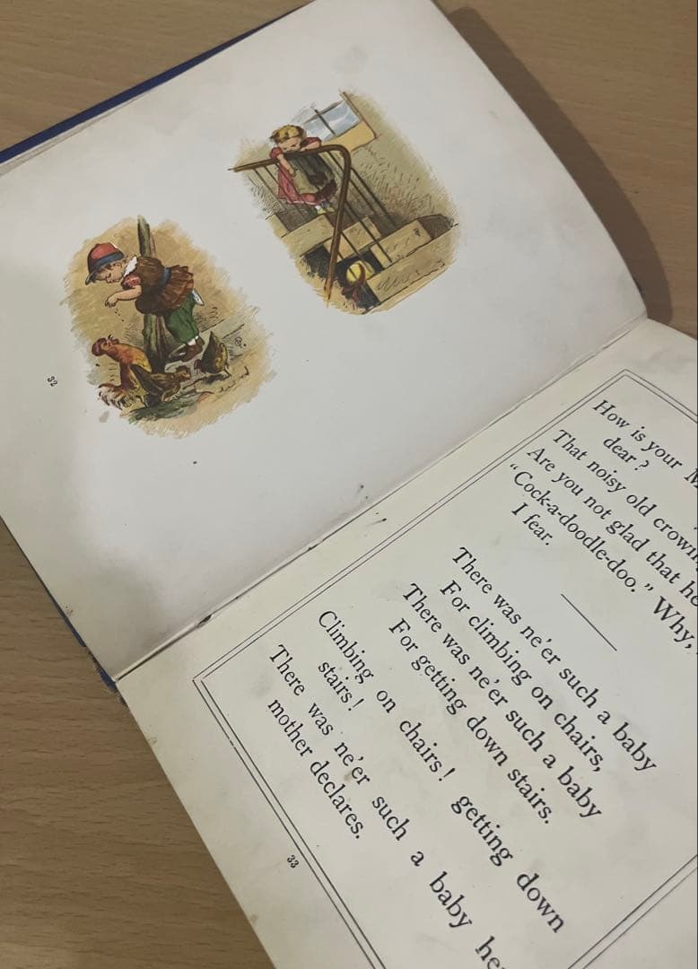 No.397希少 アンティーク 古書 洋書 絵本 イギリス 童謡 児童書