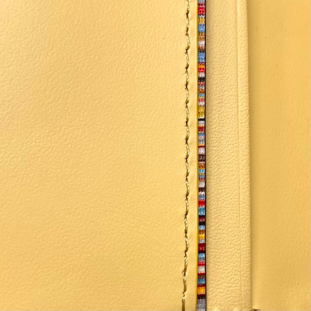 未使用 Paul Smith ポールスミス 二つ折り財布 カラードエッジ がま口