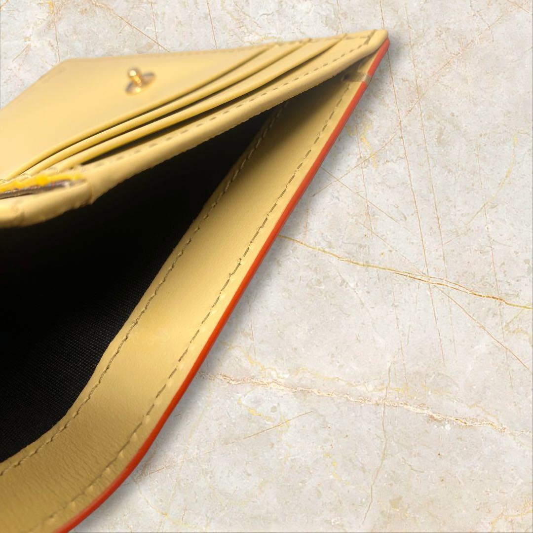 未使用 Paul Smith ポールスミス 二つ折り財布 カラードエッジ がま口