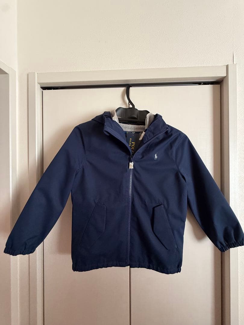 【新品未使用】ラルフローレン 撥水 裏起毛（着脱可能）ブルゾン 濃紺 120cm