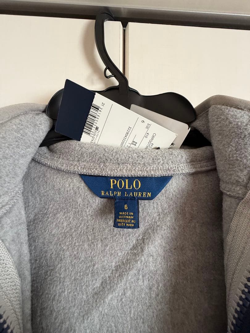 【新品未使用】ラルフローレン 撥水 裏起毛（着脱可能）ブルゾン 濃紺 120cm