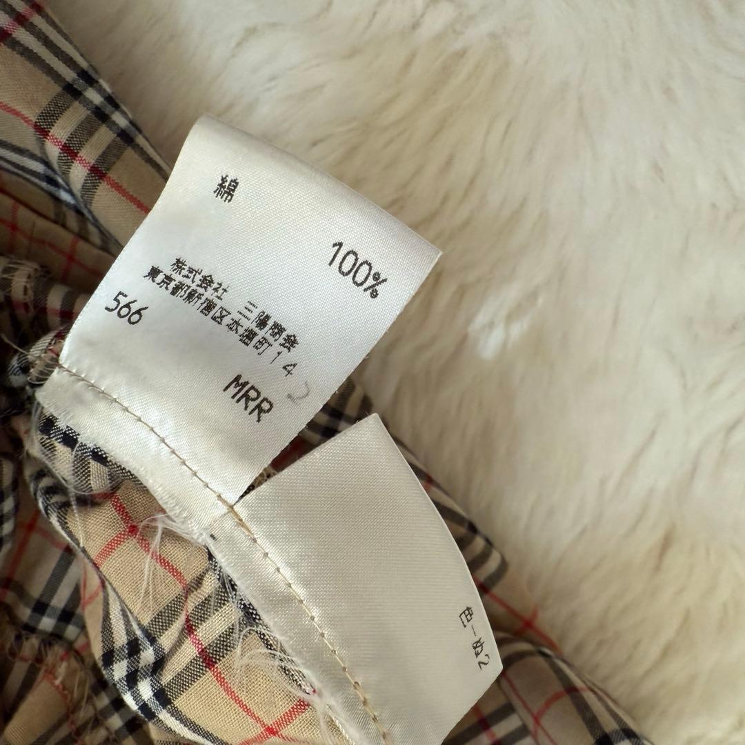 希少　バーバリーズ　ノバチェック　チャイナドレス　半袖ワンピース　160A