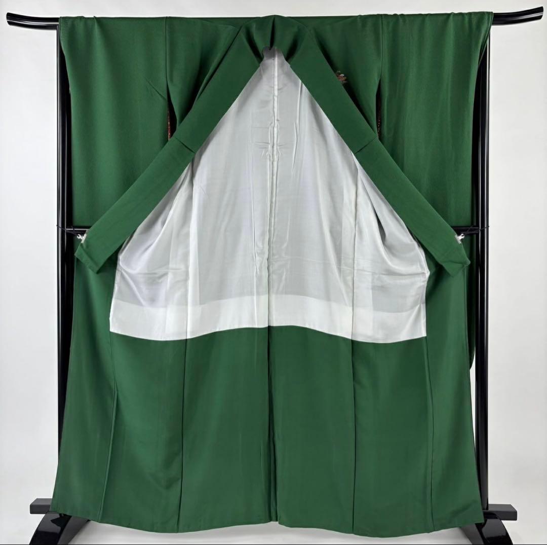 成人式前お値下げ！！【緑色グラデーション無地振袖】