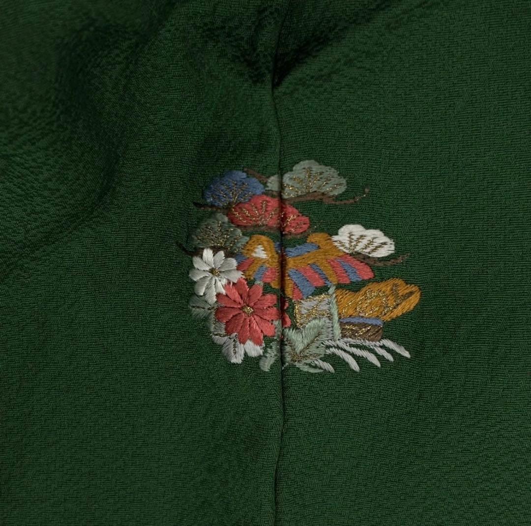 成人式前お値下げ！！【緑色グラデーション無地振袖】