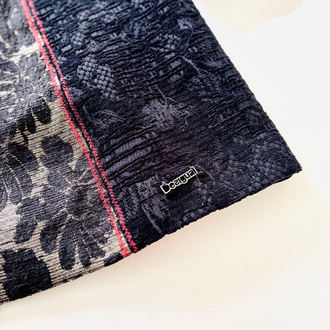 デシグアル Desigual 総柄 パッチワーク ジャガード コート