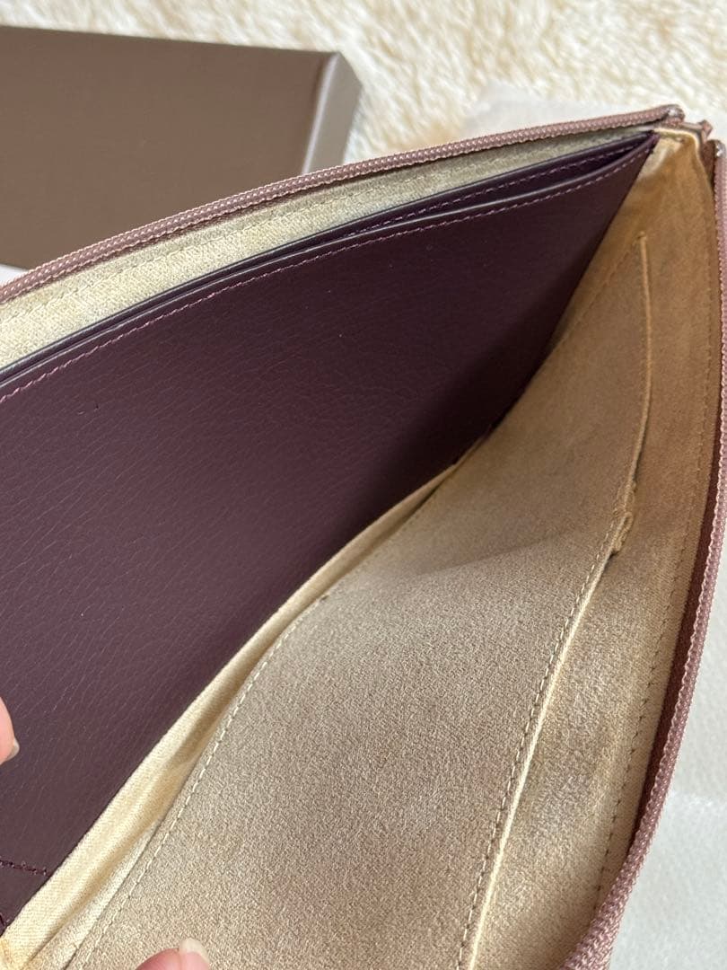 【新品未使用】ATAO slimo(スリモ)ヴィトロセピアボルドー　薄長財布