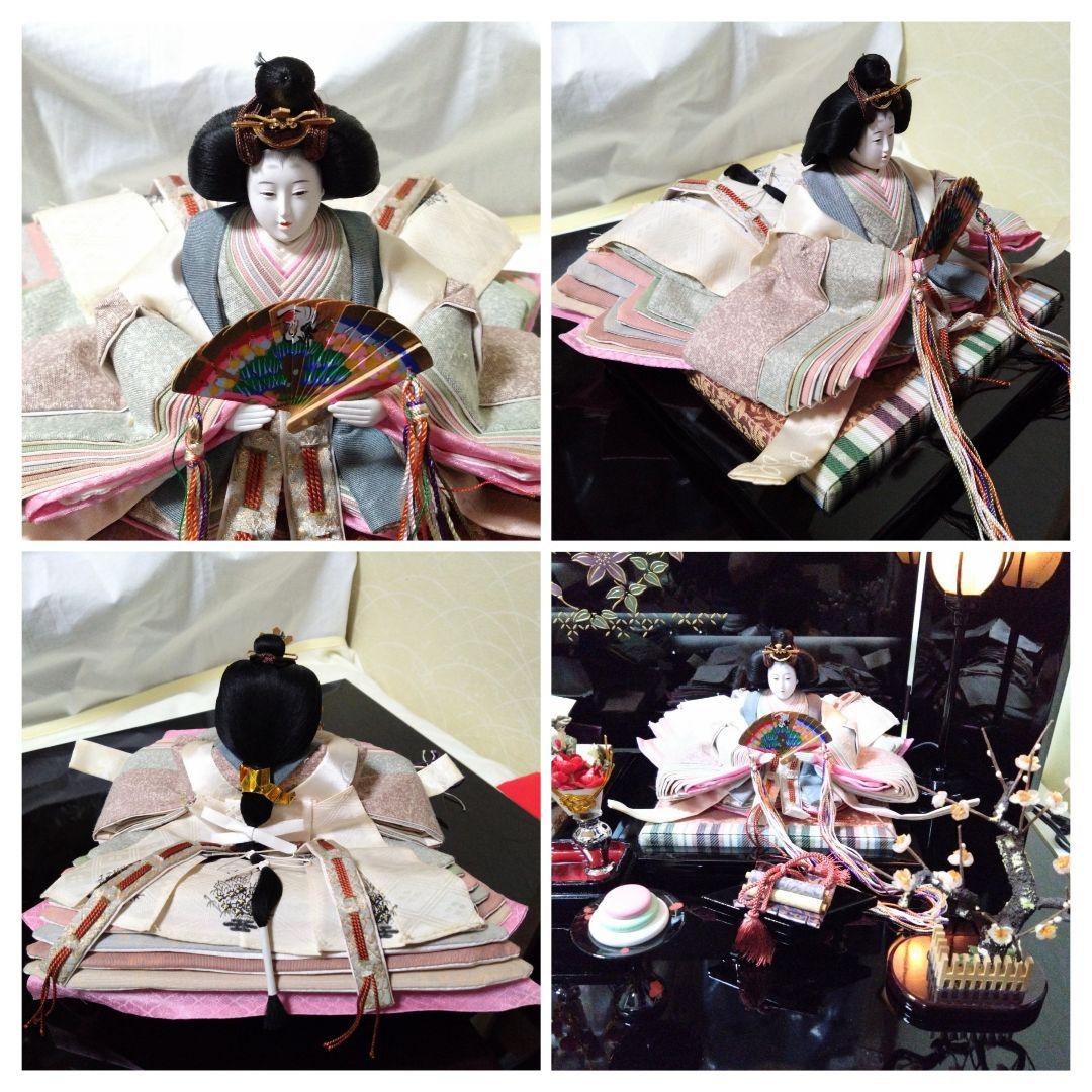 伝統的 ひな人形セット 雛人形 平安雛 長月作 十二単衣 日本人形 三月人形