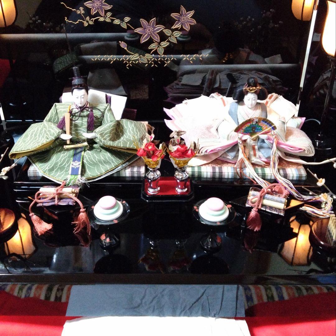 伝統的 ひな人形セット 雛人形 平安雛 長月作 十二単衣 日本人形 三月人形