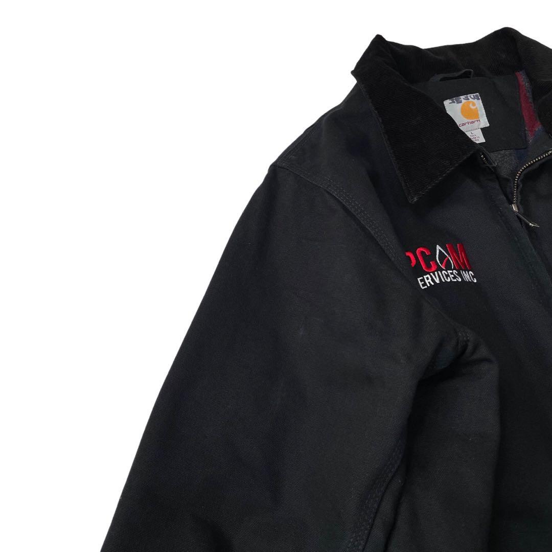 Carhartt デトロイトジャケット ブラック ブランケットライナー L