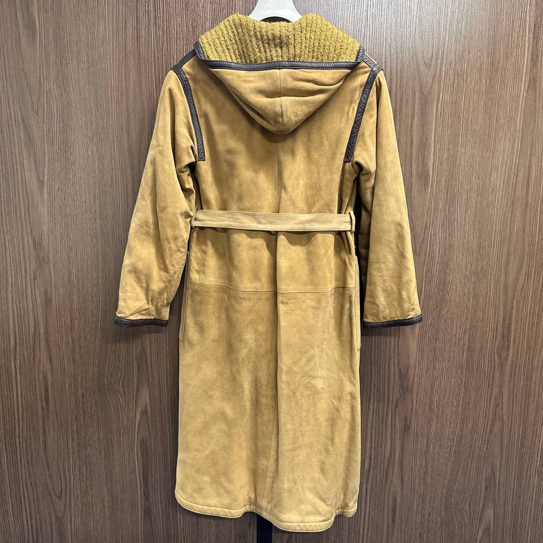 ✨ヴィンテージ ·最高級✨ LOEWE ロエベ スエード ロングコート 付 40