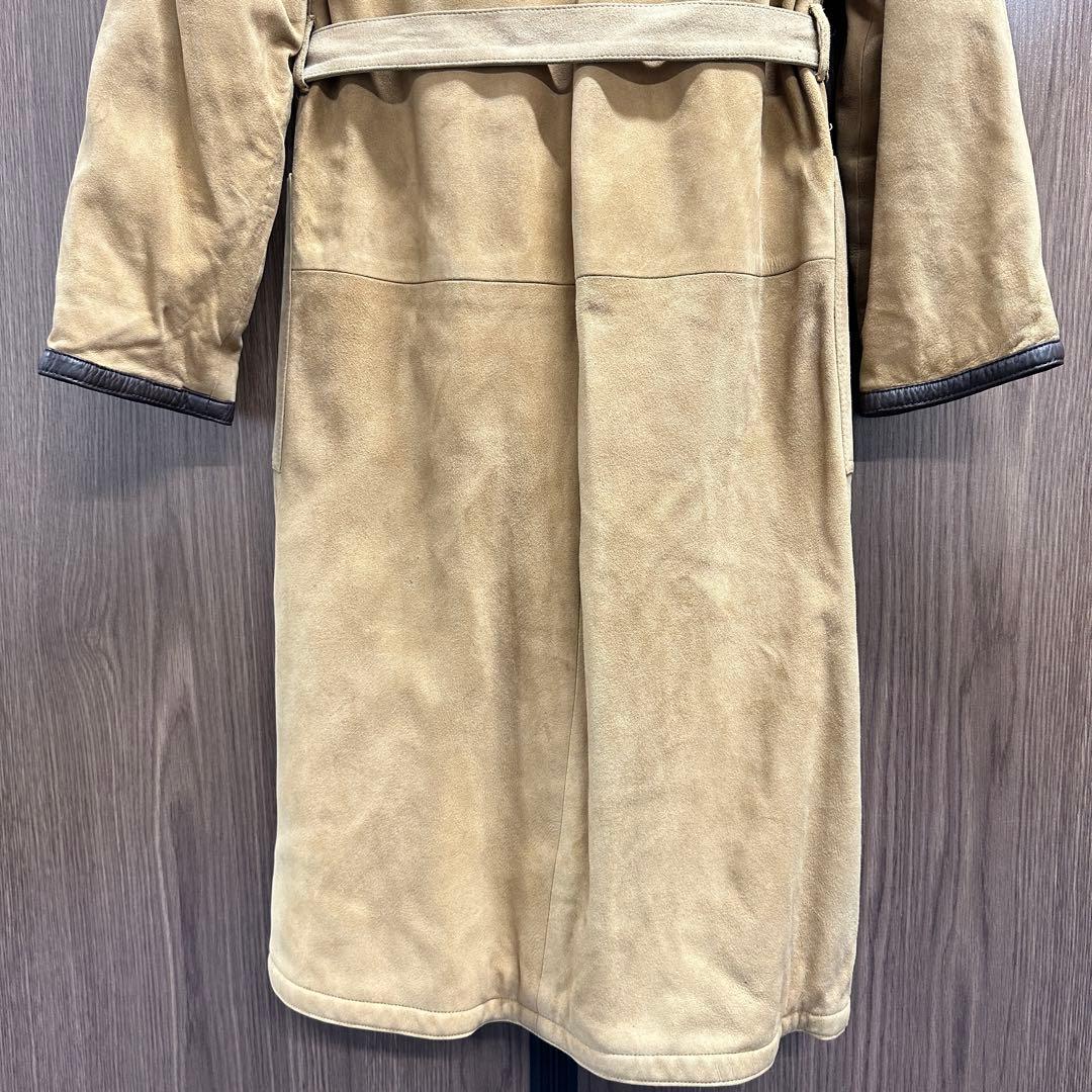 ✨ヴィンテージ ·最高級✨ LOEWE ロエベ スエード ロングコート 付 40