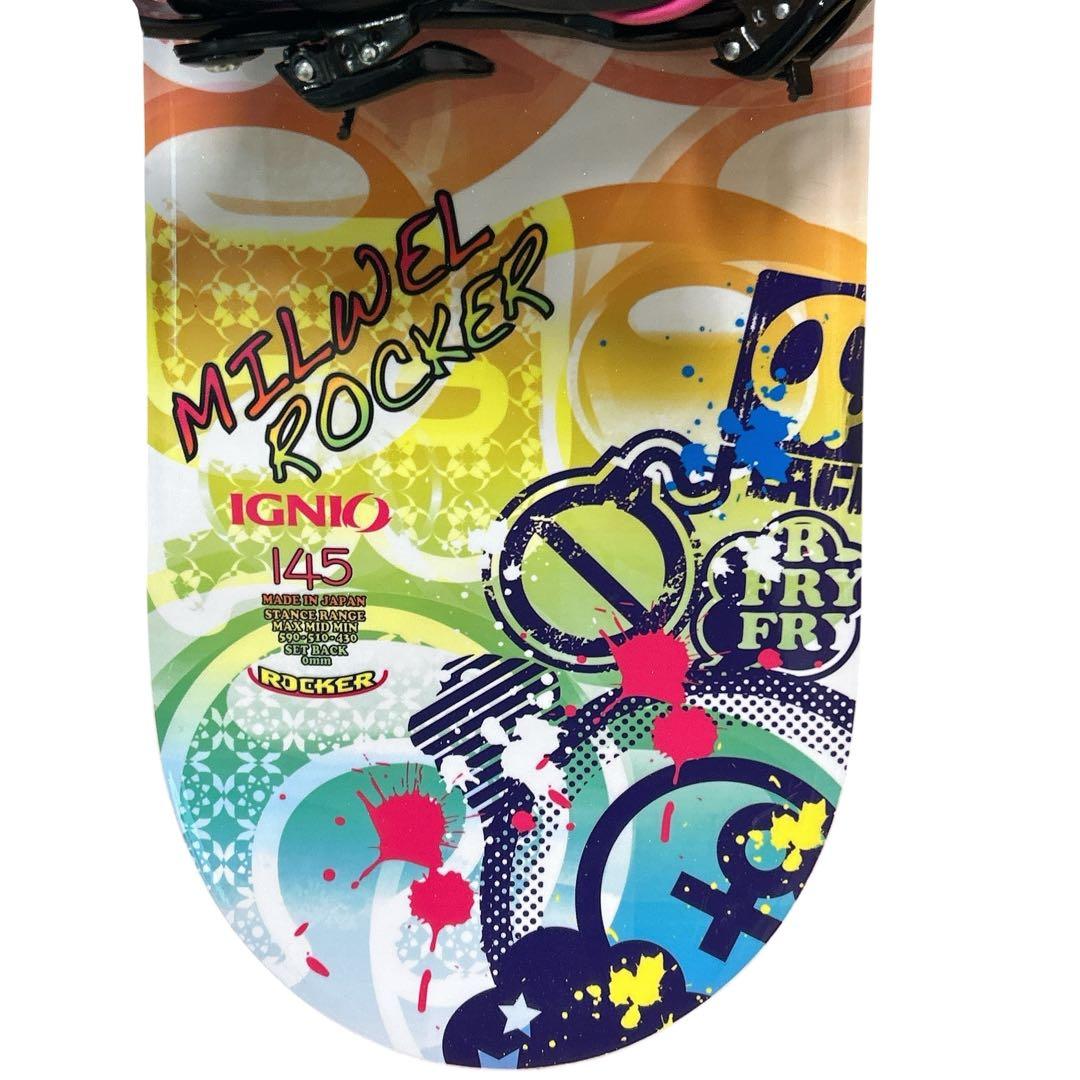 IGNIO MILWEL ROCKER ジュニアスノーボード 2点セット