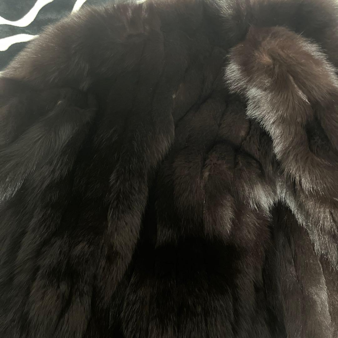 SAGA FOX ダークブラウンファーコート