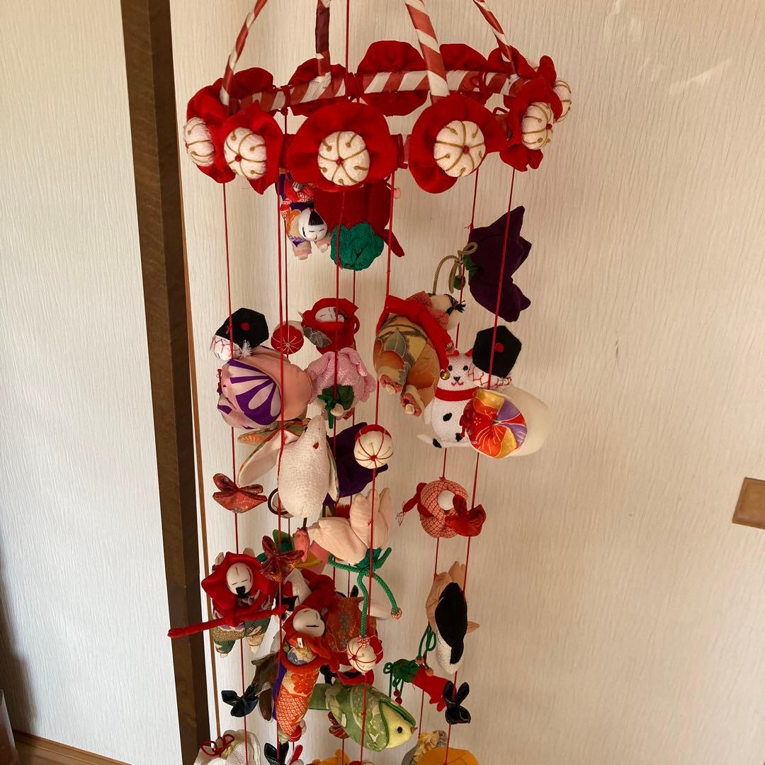 ハンドメイド⭐︎吊るし飾り⭐︎つるしびな⭐︎正絹・ちりめん♡ひな祭り
