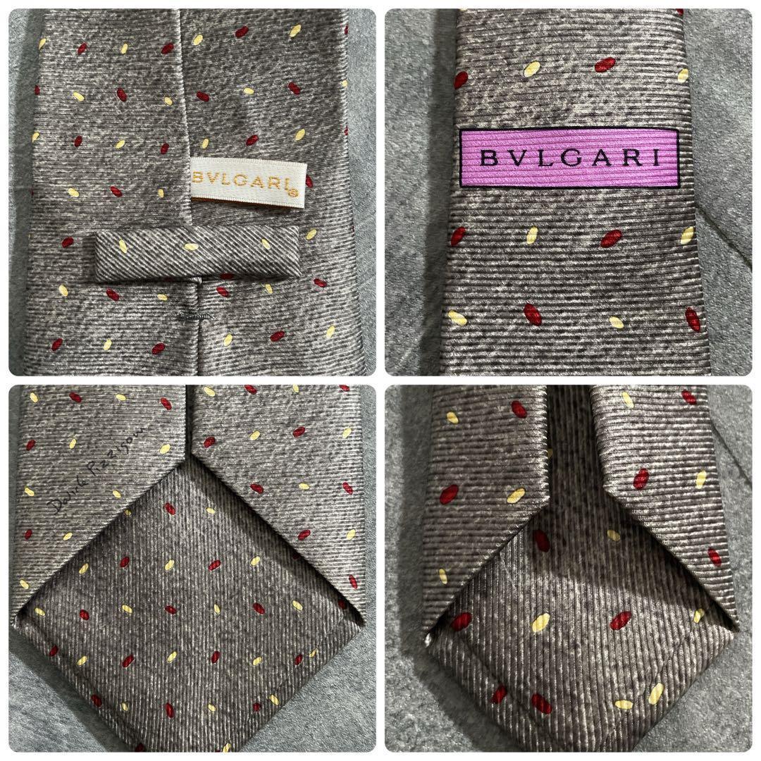 日本製ダブルスーツ× BVLGARI ドット柄シルクタイ クラシックセットアップ