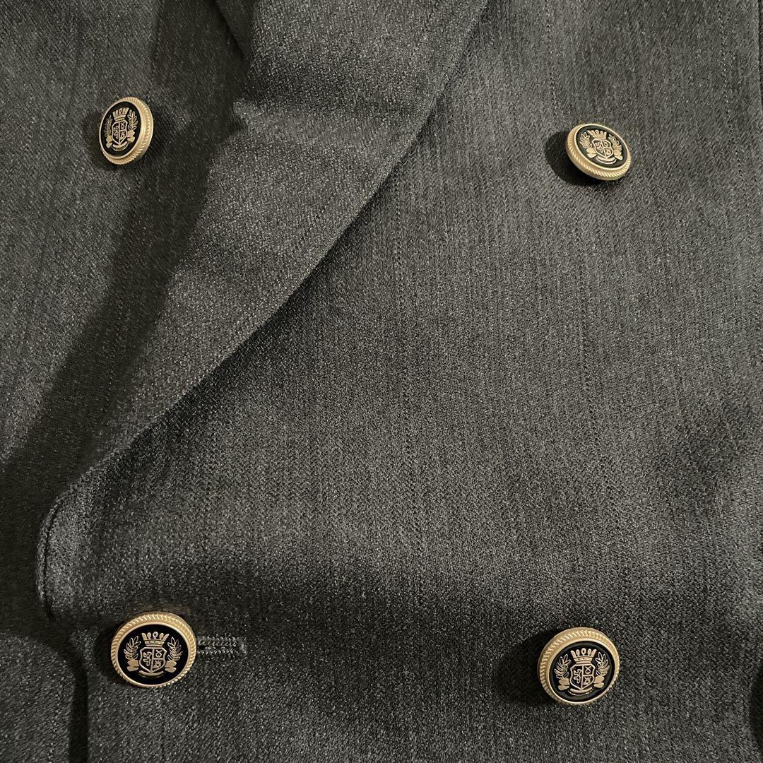 日本製ダブルスーツ× BVLGARI ドット柄シルクタイ クラシックセットアップ