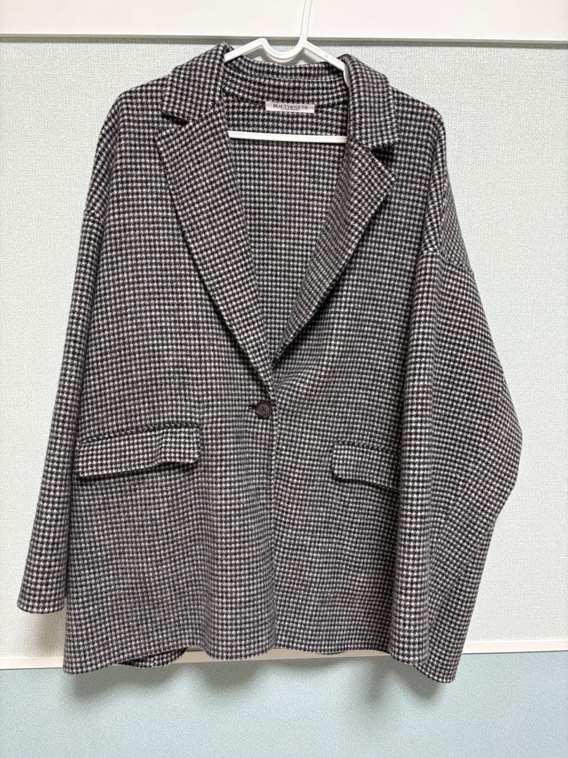 売り切りセールBEAUTY&YOUTH リバー テーラードミドルコート　S