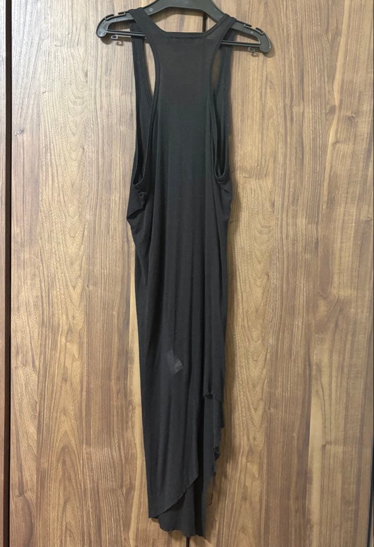 JULIUS ユリウス オーバーサイドタンクトップ 2 黒 edge;