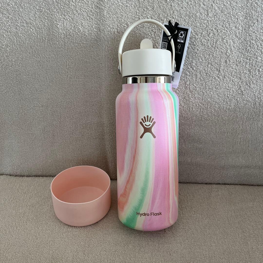 Hydro Flask 32oz シュガークラッシュ限定版水筒 + ボトルブーツ