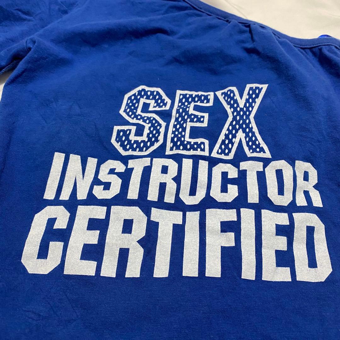 D&G フリル付き青Tシャツ ワンショルダー