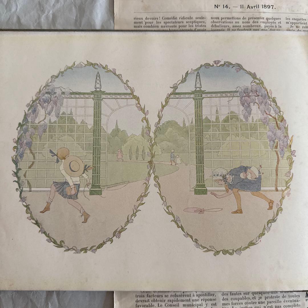 1911年アンティーク美しい絵本フランス語　洋書ジャンクジャーナル古書ルメール