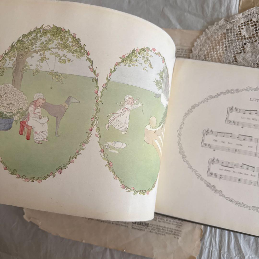 1911年アンティーク美しい絵本フランス語　洋書ジャンクジャーナル古書ルメール