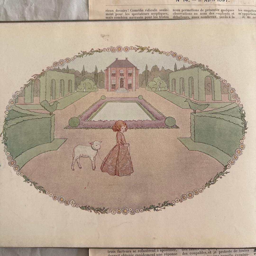 1911年アンティーク美しい絵本フランス語　洋書ジャンクジャーナル古書ルメール