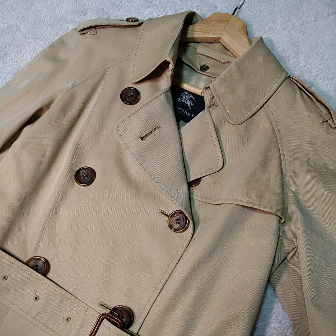 バーバリーロンドン　トレンチコート38　ステンカラーコートセット商品ノバチェック