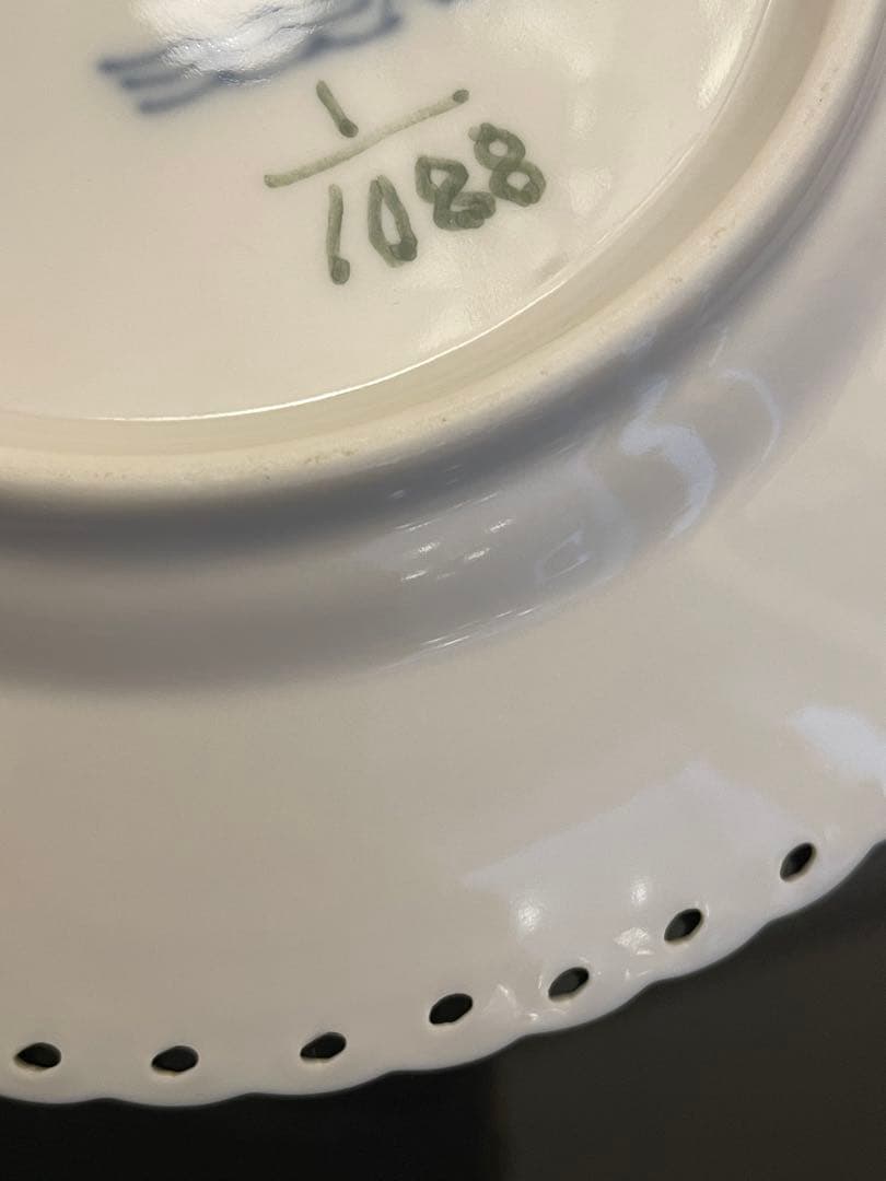 ロイヤルコペンハーゲン ブルーフルーテッド フルレース プレート 15cm