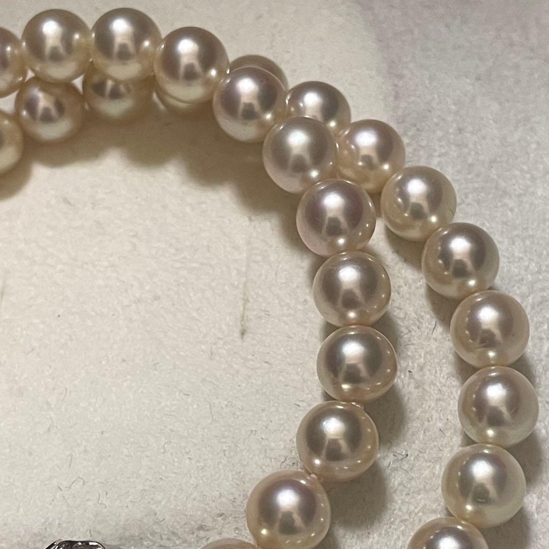 【極美品✨超大珠】 あこや真珠 ネックレス 8.0-8.5 パール 本真珠 テリ