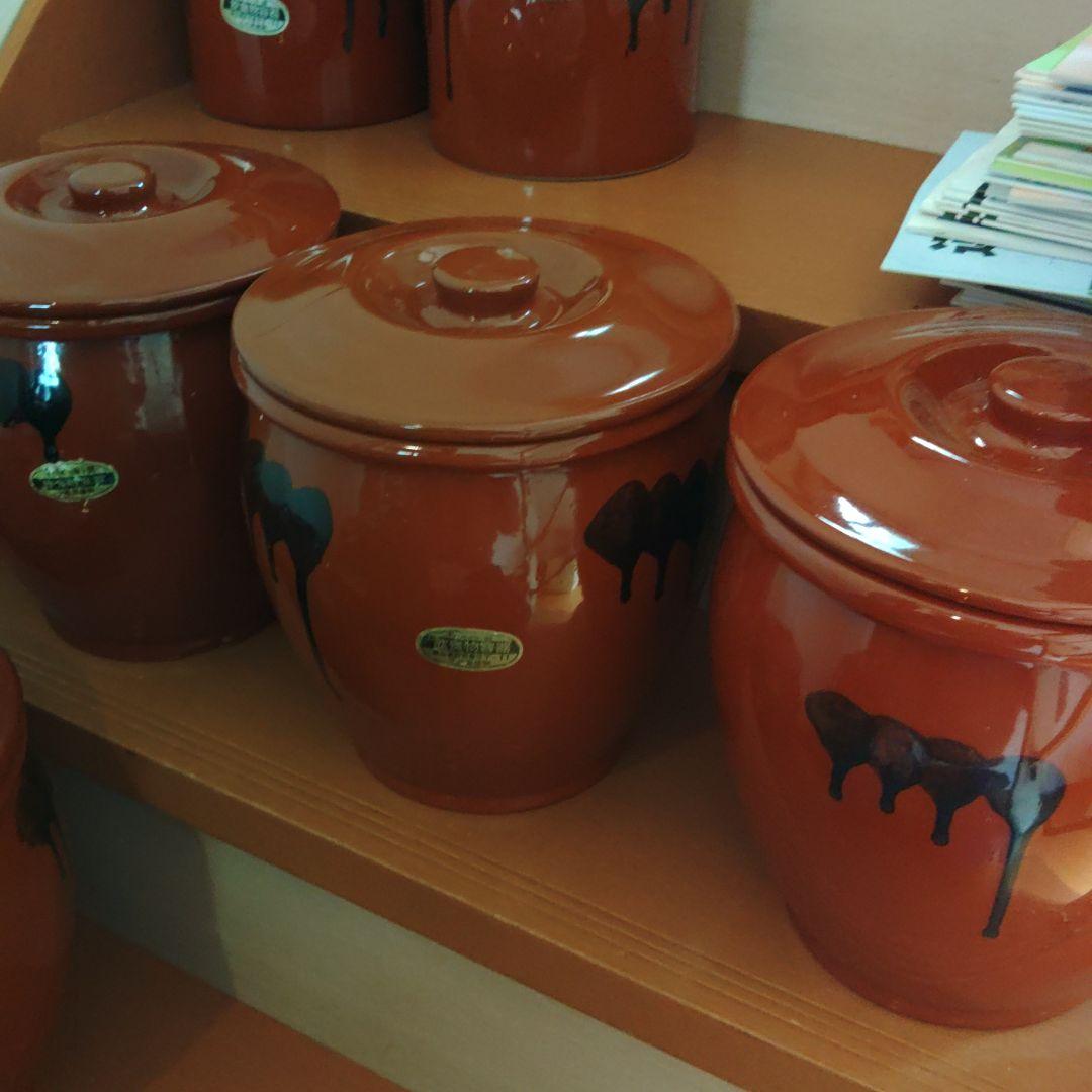 久松窯　3号　漬物　壺　３セット