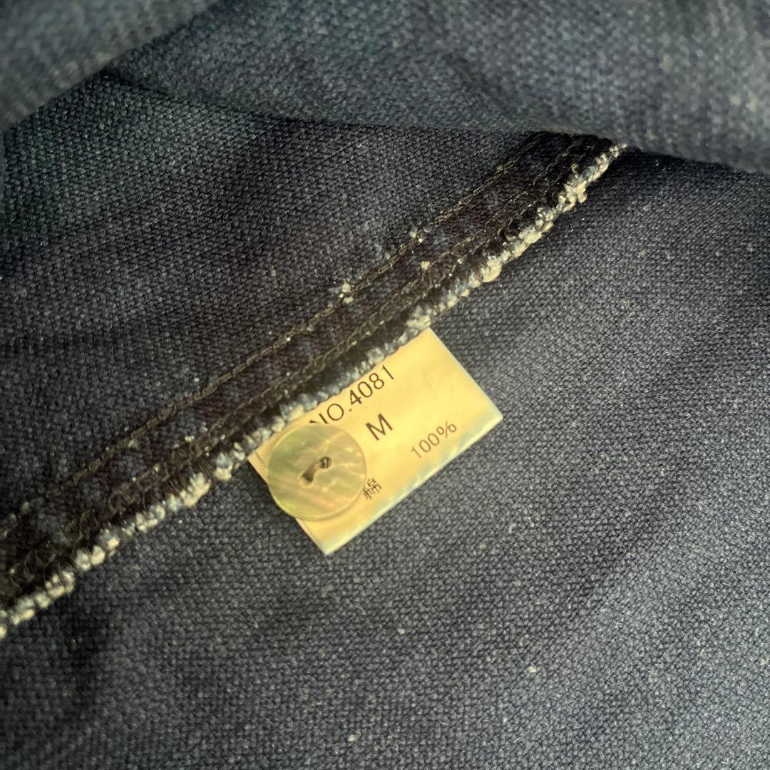 BlueTrick 岡山デニム ペイズリー柄シャツワンピース インディゴ