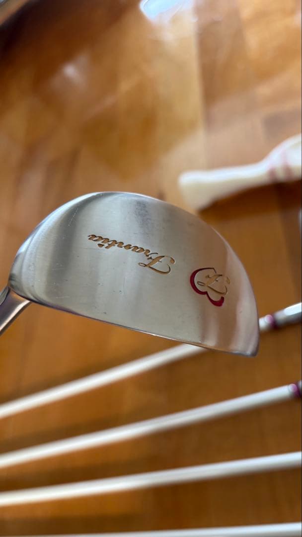 レディース ゴルフクラブセット ホワイト ピンク