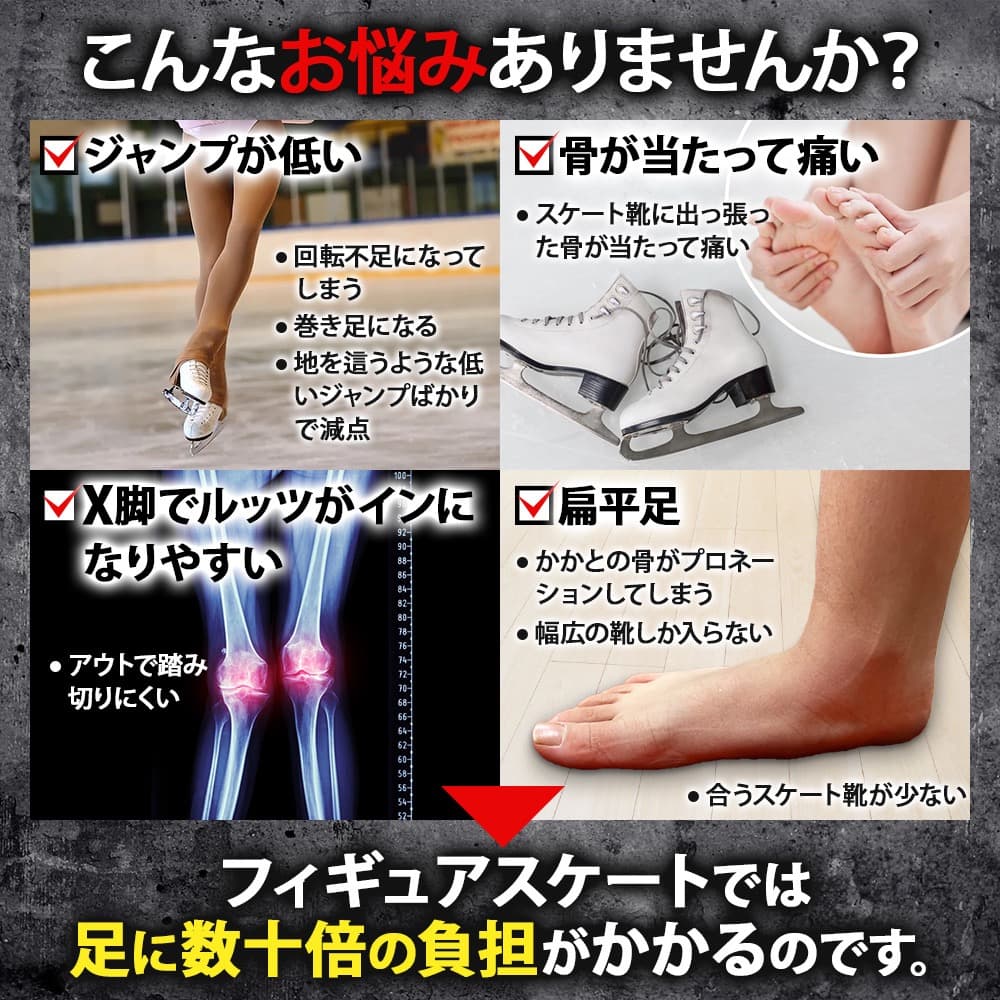 SK8INSOLL® DOUBLE AXEL カスタマイズインソール   XXS