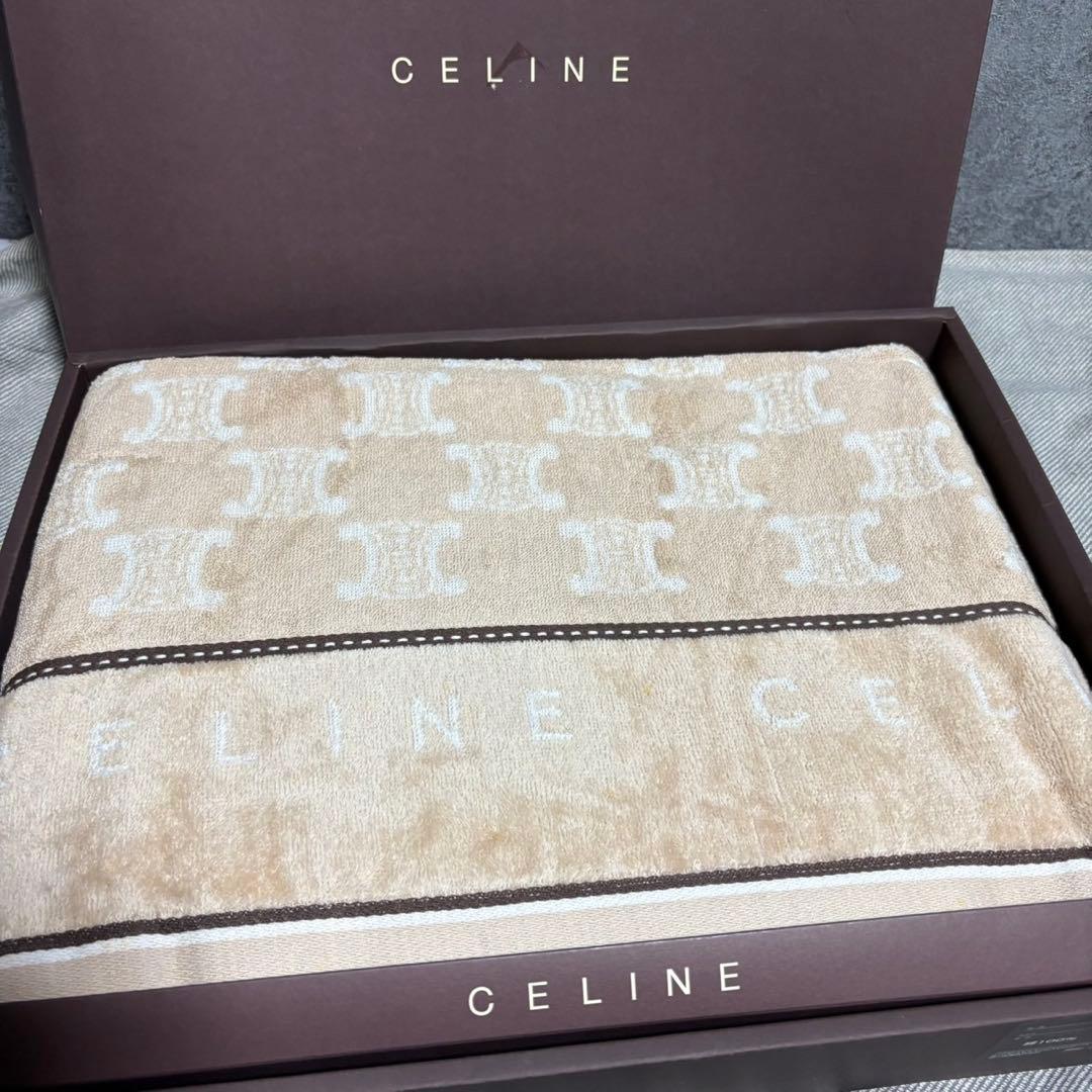 新品 未使用 セリーヌ CELINE タオルケット 毛布