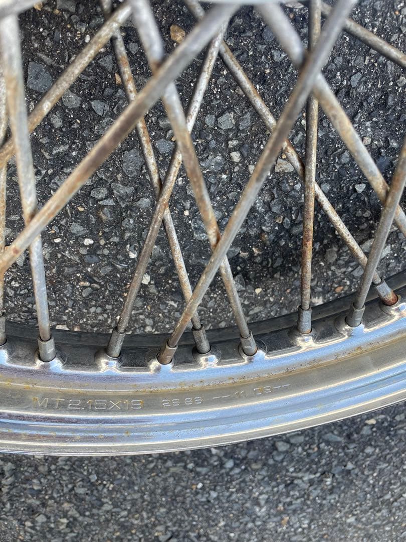 スティード　400/600 19インチ　純正フロントホイール